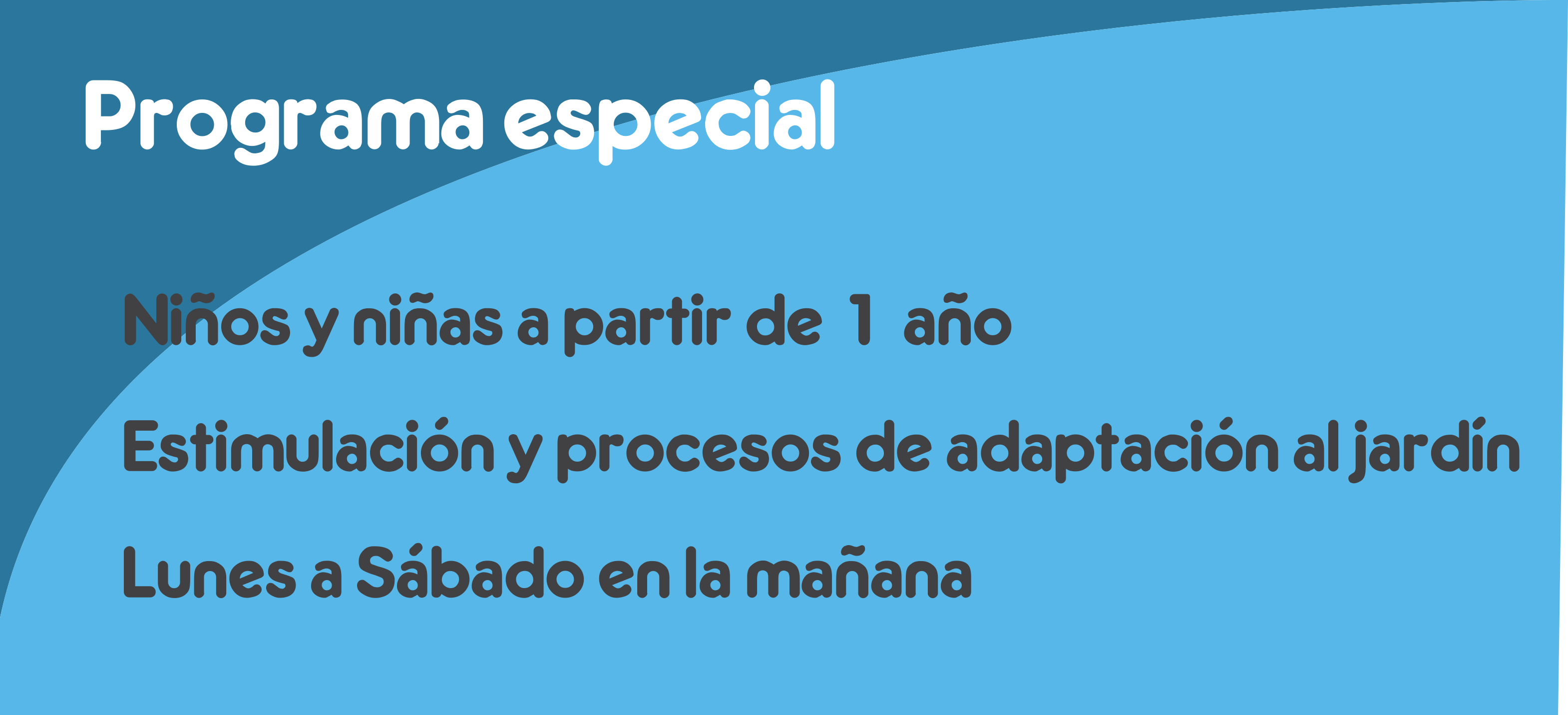 Programa Especial infantil