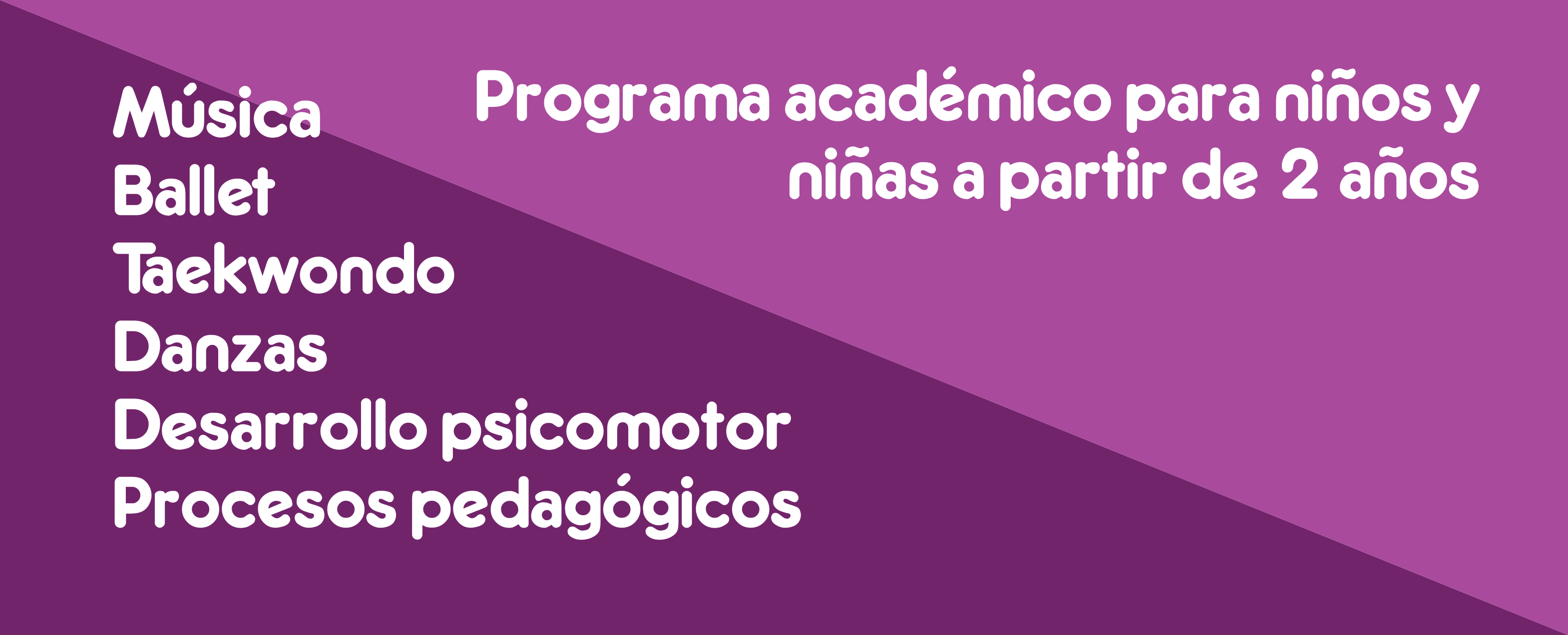 Programa académico para niños